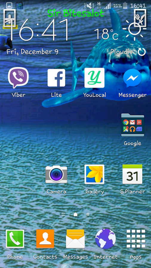    Angry Shark Pet Cracks Screen- screenshot  