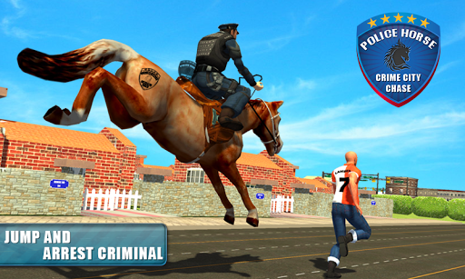 Police Horse Crime City Chase