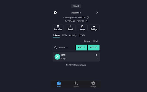 KasWare Wallet screenshot 1