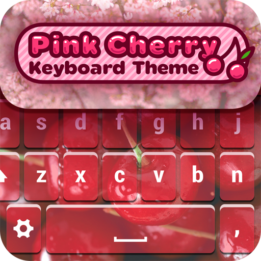 粉紅色的櫻花 鍵盤 主題 通訊 App LOGO-APP開箱王