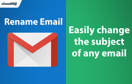 Rename Email Subject by cloudHQ small promo image