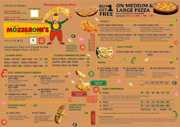 Mozzeroni's menu 