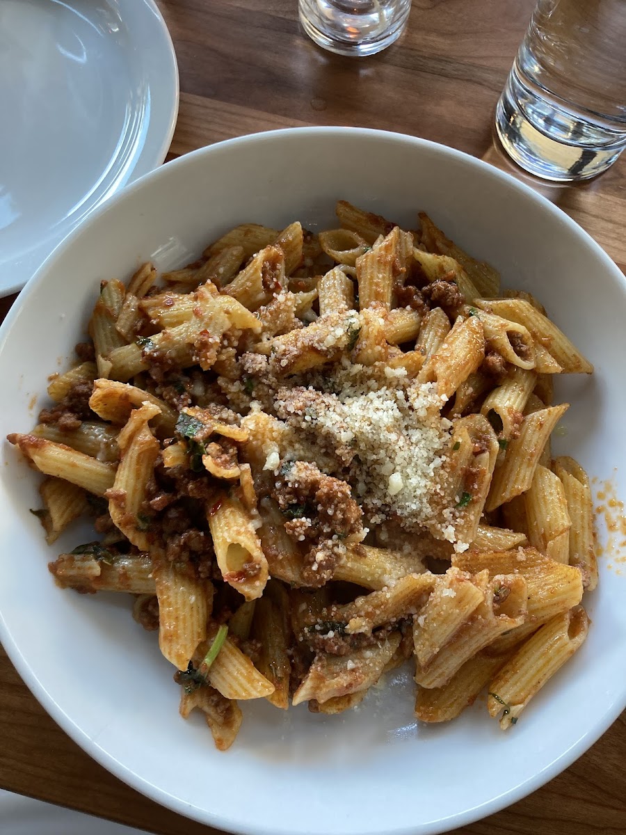 Pappardelle with GF pasta sub