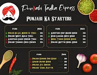 Punjabi Tadka Express menu 1