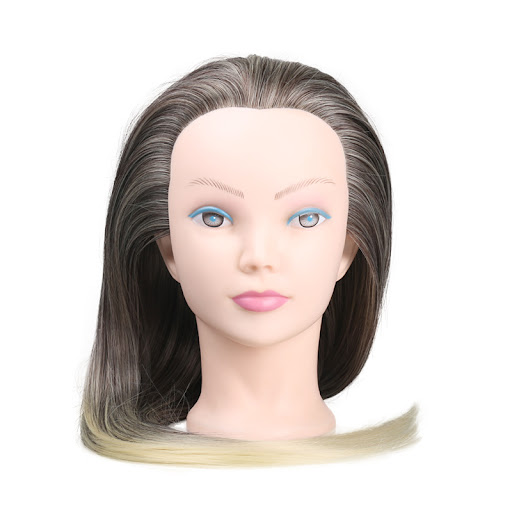 Title 4, Wig Head Mold with Customizable Color, Training...