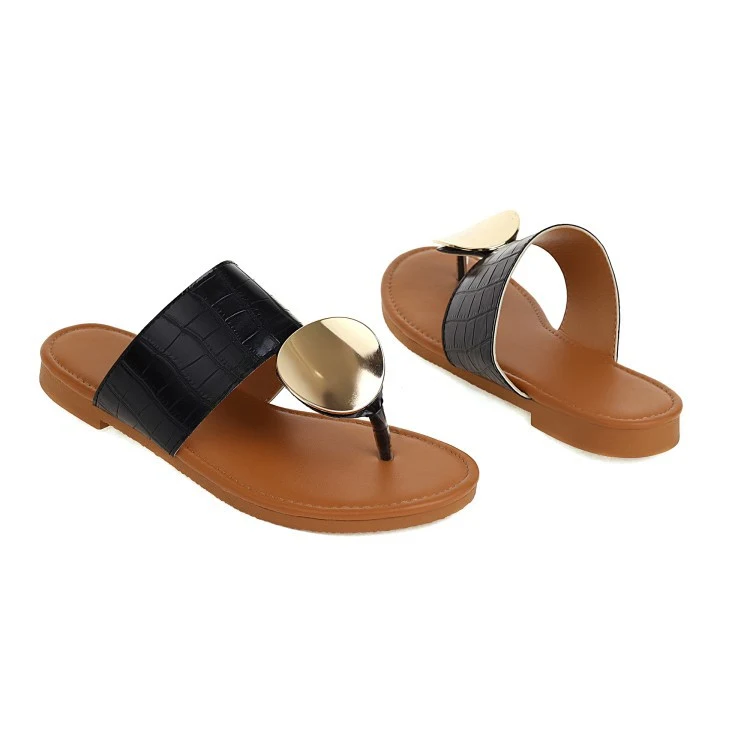 Title 7, Chanclas de verano para mujer, tallas grandes 4...