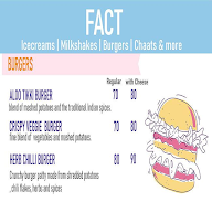 Fact - Icecream & Fast Foods menu 1