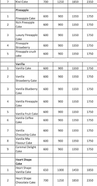 Cake 24X7 menu 3