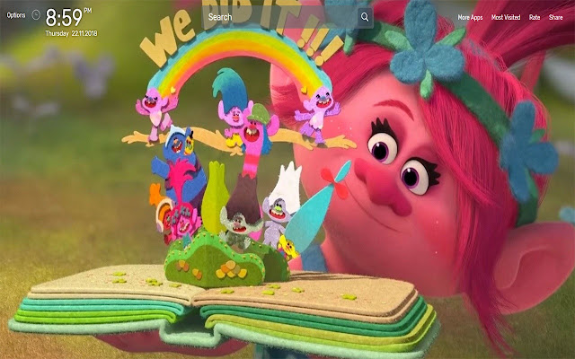 Trolls Movie Wallpapers NewTab Theme