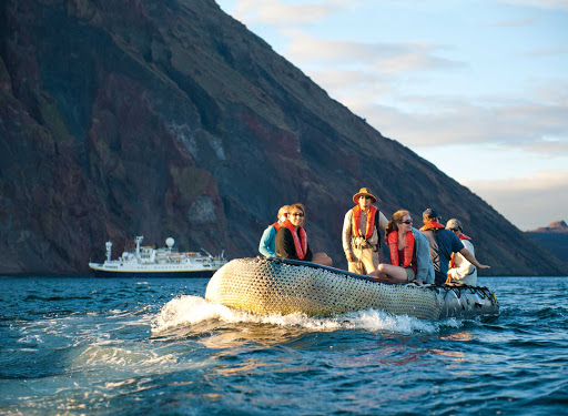 Zodiacs on National Geographic Endeavour transport you to ecologically pristine areas of the Galapagos.  