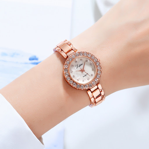 Title 2, Steel Band Watch Band Bracelet Set Quartz Exper...