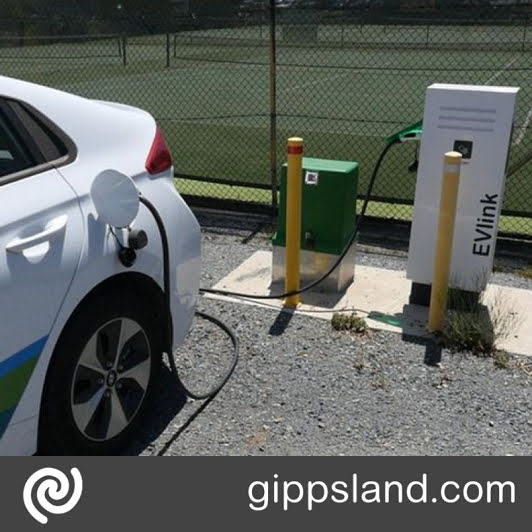 A typical example of a EV fast-charging station coming to Lakes Entrance is like this one shown here in Yarra Ranges Shire