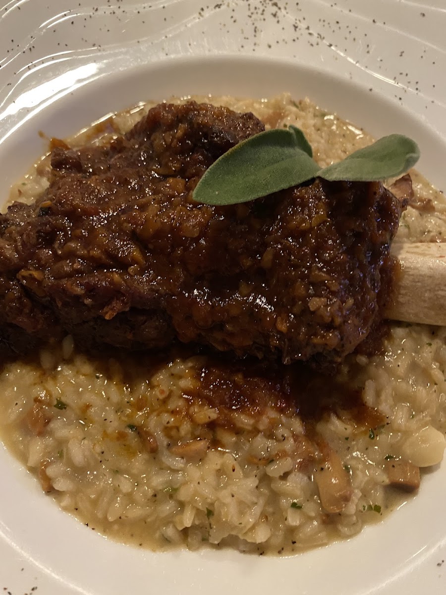 Short rib SPECIAL mushroom risotto