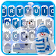 Thème de clavier Blue Christmas icon