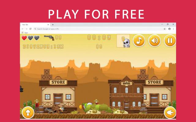 Super Cowboy Run Game for Chrome chrome extension