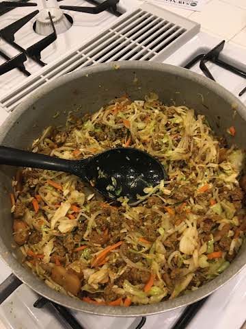 Thai Chicken Egg Roll Stir Fry