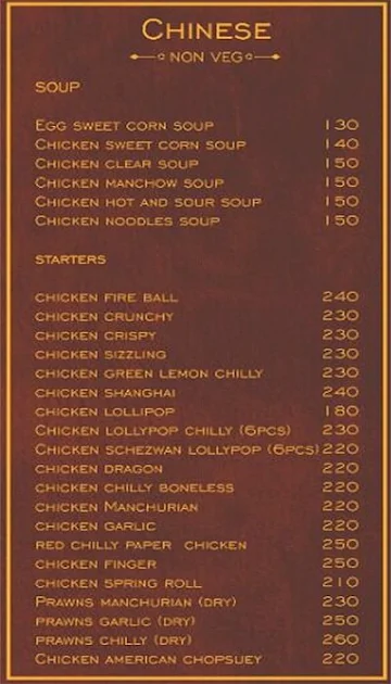 Talhas Express menu 