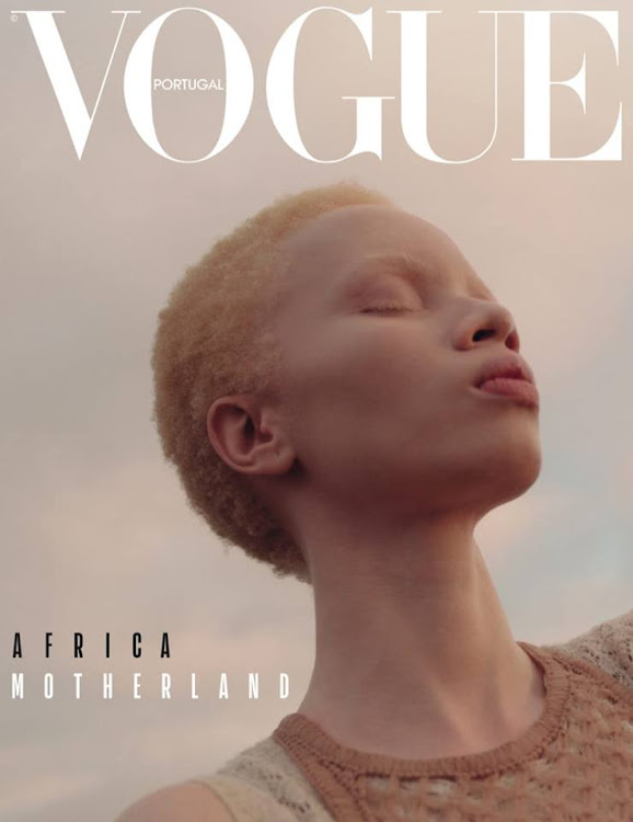 The magazine honoured the continent by having the South African model on the cover of its April Portuguese edition, "African Motherland".