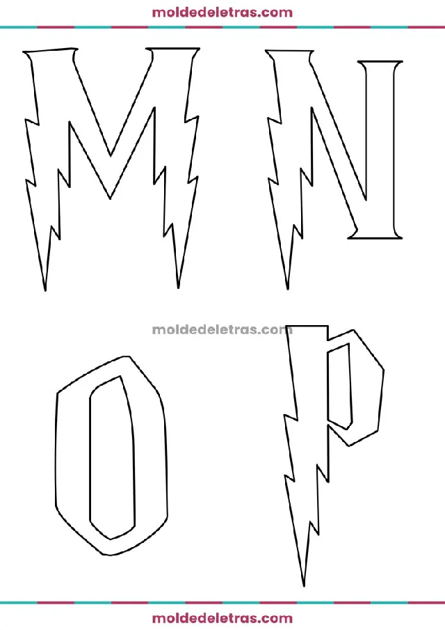 Moldes de letras para imprimir