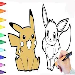 Cover Image of Télécharger Pokemo coloring pikatchu book 5.5 APK