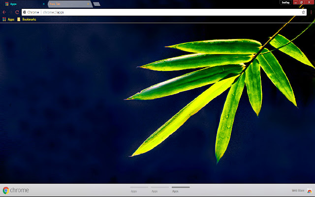 Bamboo Green Leaf Nature chrome extension