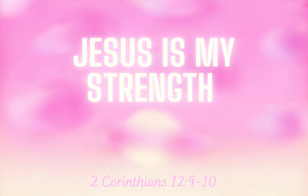 "Jesus is My Strength" Pink Lemonade Style small promo image