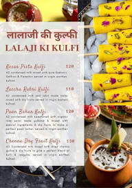 Lalaji Ki Kulfi menu 1