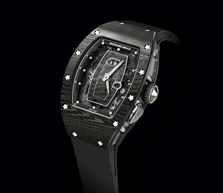 RM 037 Ladies all black carbon and titanium