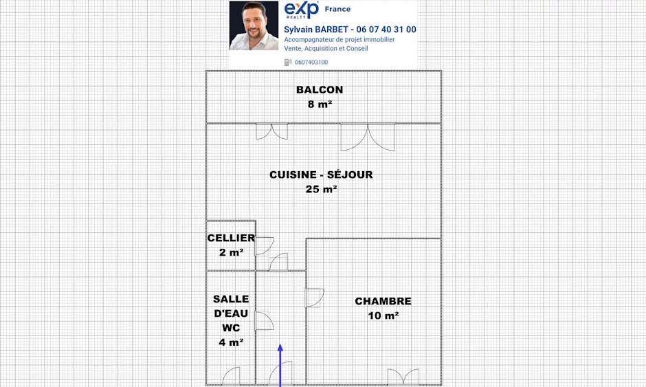 Vente appartement 2 pièces 45 m² à Toulon (83000), 150 000 €