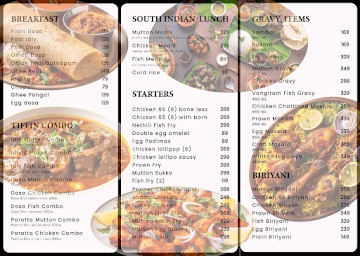 Amudha Mess menu 