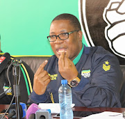 ANC Gauteng deputy provincial chairperson Panyaza Lesufi speaks at a a press conference his party held on Sunday in Johannesburg on the state of DA-led coalition governments in Pretoria and Johannesburg.