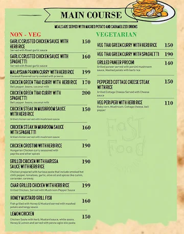 Rolling Crunchys menu 