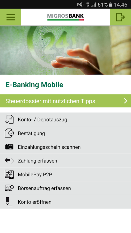 Migros Bank EBanking Phone AndroidApps auf Google Play