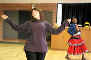 Michelle Mosalakae during the rehearsals at the Market Theatre.