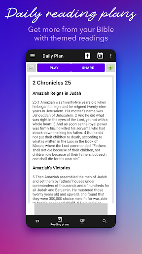 Screenshot Daily Bible Study: Audio, Plan