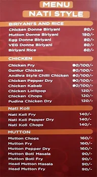 A D B Donne Biriyani menu 1