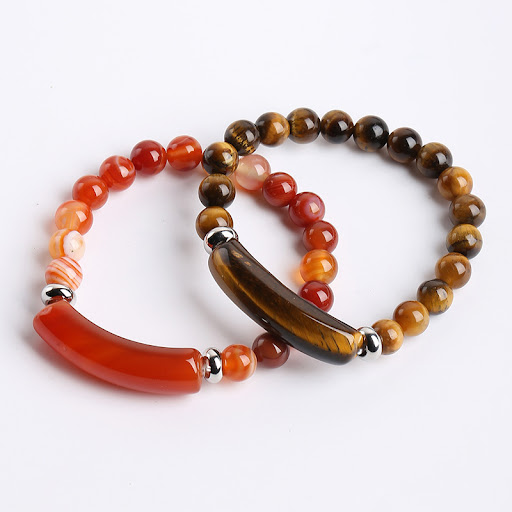 Title 4, Womens Fashion Simple Natural Stone Bracelet. ...