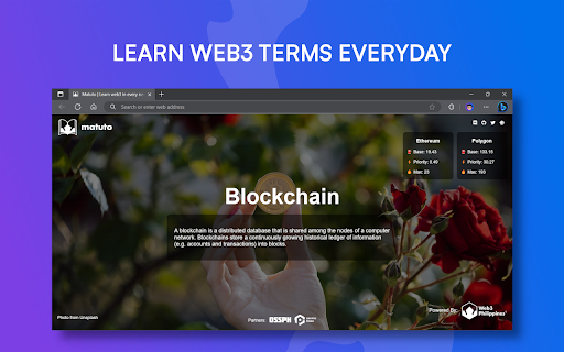 Matuto | Learn web3 in every new tab