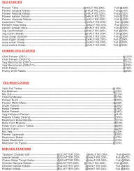 Tandoori Tadka & Gravy menu 1