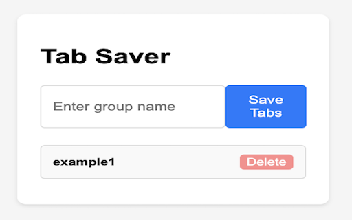 Tab Saver