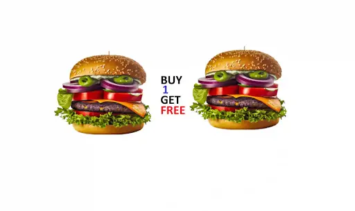 Veg Cheese Burger Buy 1 Get 1