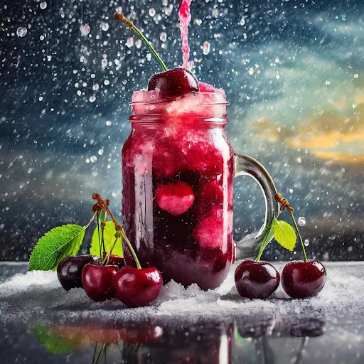 Cherry Slush [450 Ml Mason Jar]