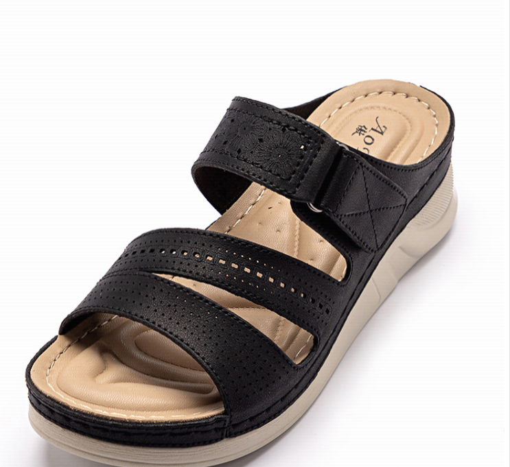 Chinelos casuais plataforma cunha plus size para mulheres, conforto e elegância. Perfeitos para o dia a dia, aproveite o estilo!