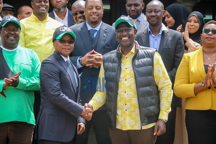 Kilifi Governor Amason Kingi overwhelming welcomed in Kenya Kwanza after signing a coalition agreement at the Official Residence of the DP in Karen.