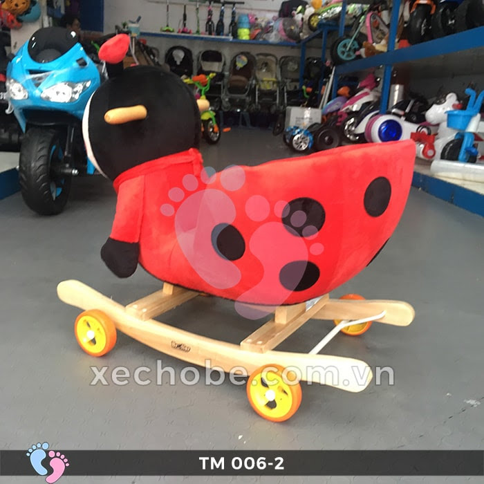 Thú bập bênh cho bé TM006-2 có bánh xe 7
