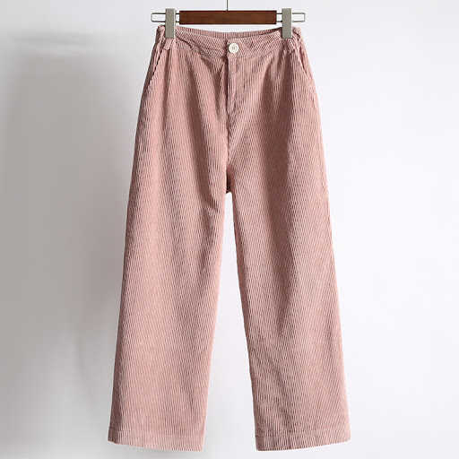 Title 5, Student corduroy wide leg elastic waist straigh...