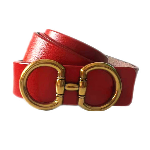 Title 4, Solid Color Fashionable Womens Leather Belt