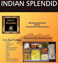 Indian Splendid menu 1