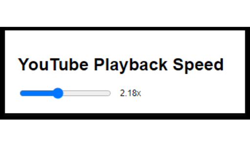 YouTube Playback Speed