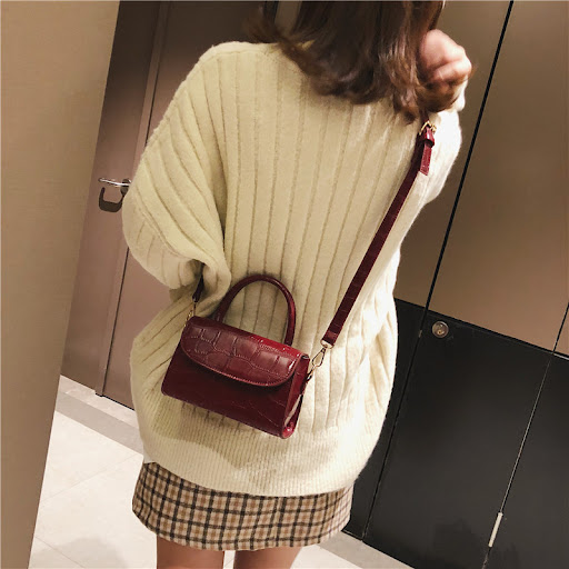 Title 3, Mini Embossed Pattern Womens Straddle Bag, a s...